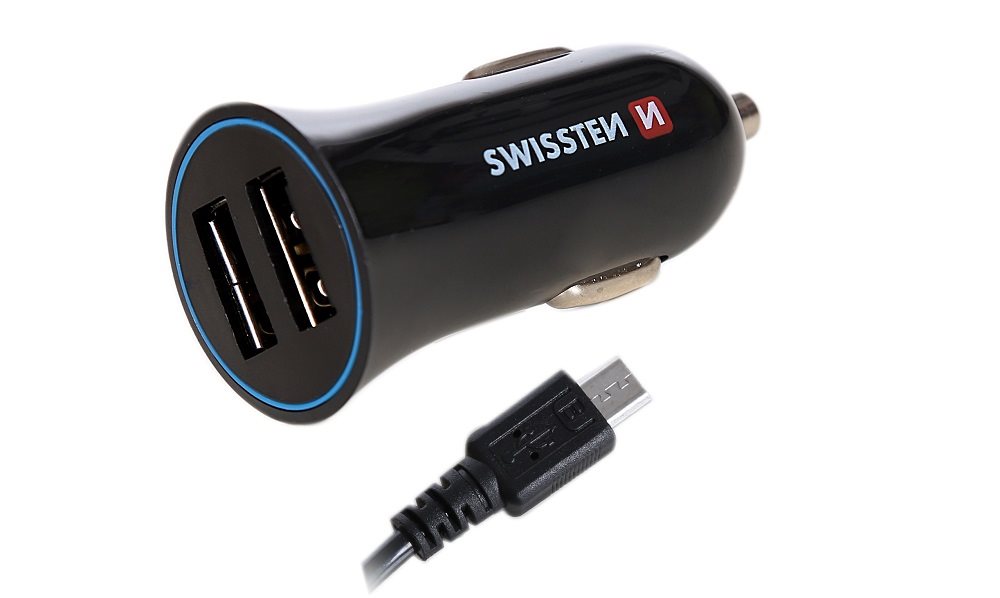 Nabíječka do auta Swissten adaptér 2.4A