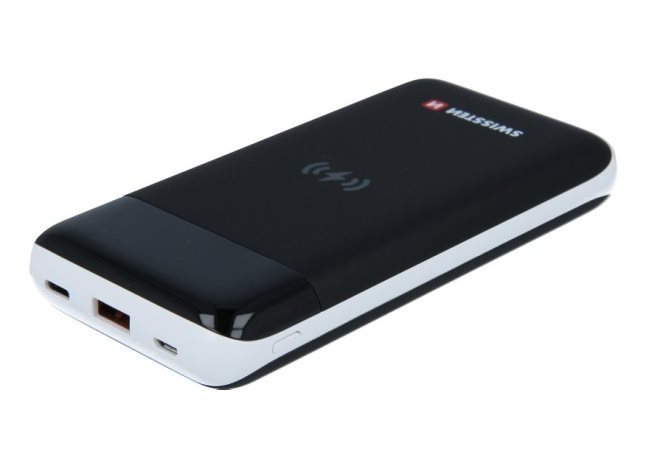 Powerbanka Swissten All in One Wireless 10 000 mAh čierna