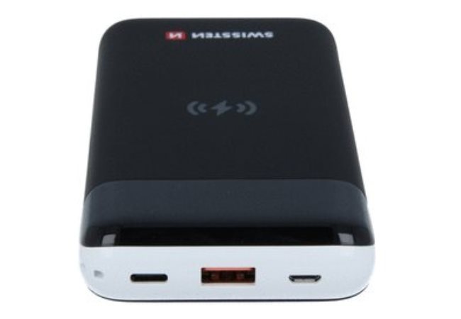 Powerbanka Swissten All in One Wireless 10 000 mAh čierna