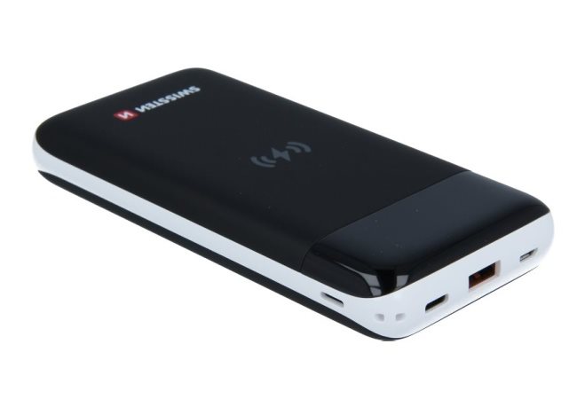 Powerbanka Swissten All in One Wireless 10 000 mAh čierna