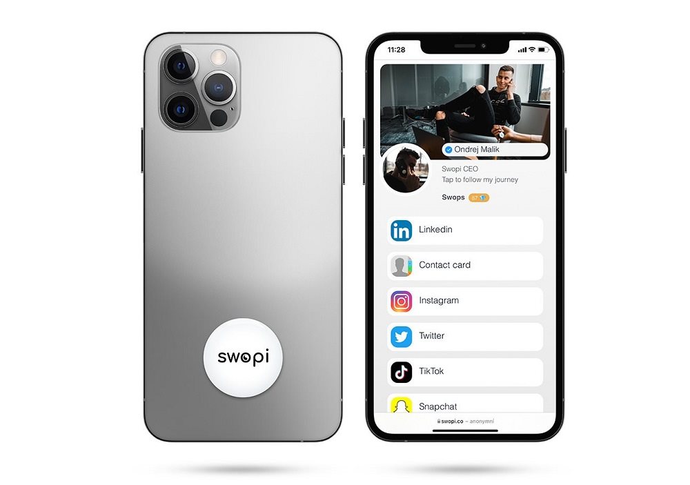 NFC tag Swopi White