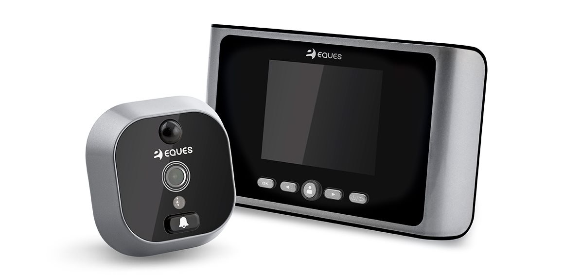 Digitální kukátko EQUES Greeter Plus Barevný 2,8“ LCD displej