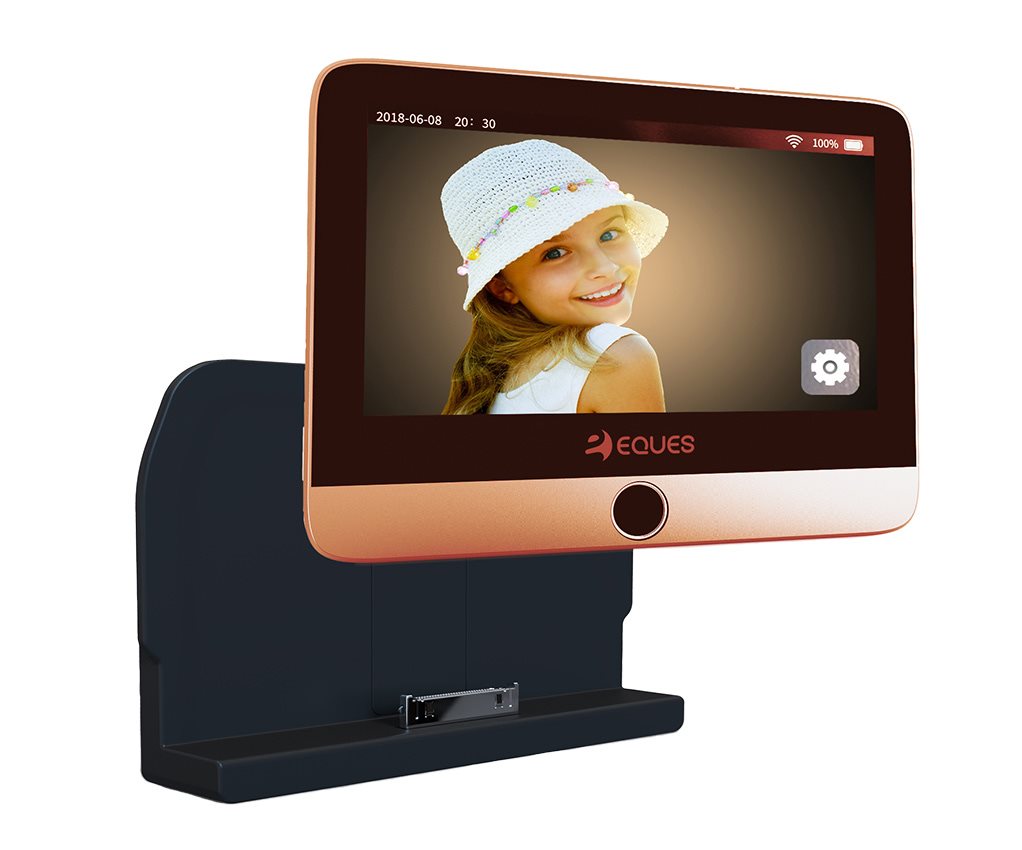 Digitální WiFi kukátko EQUES Mini 2 chmapagne Dveřní WiFi kukátko EQUES Mini 2 chmapagne