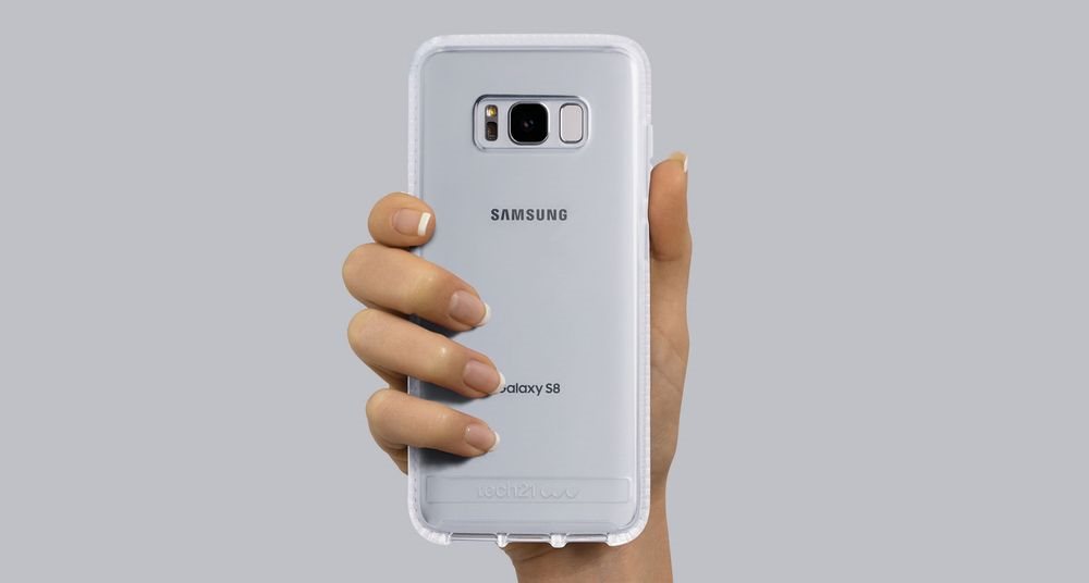  Zadní kryt Tech21 Pure Clear pro Samsung Galaxy S8 Plus - protiskluzový