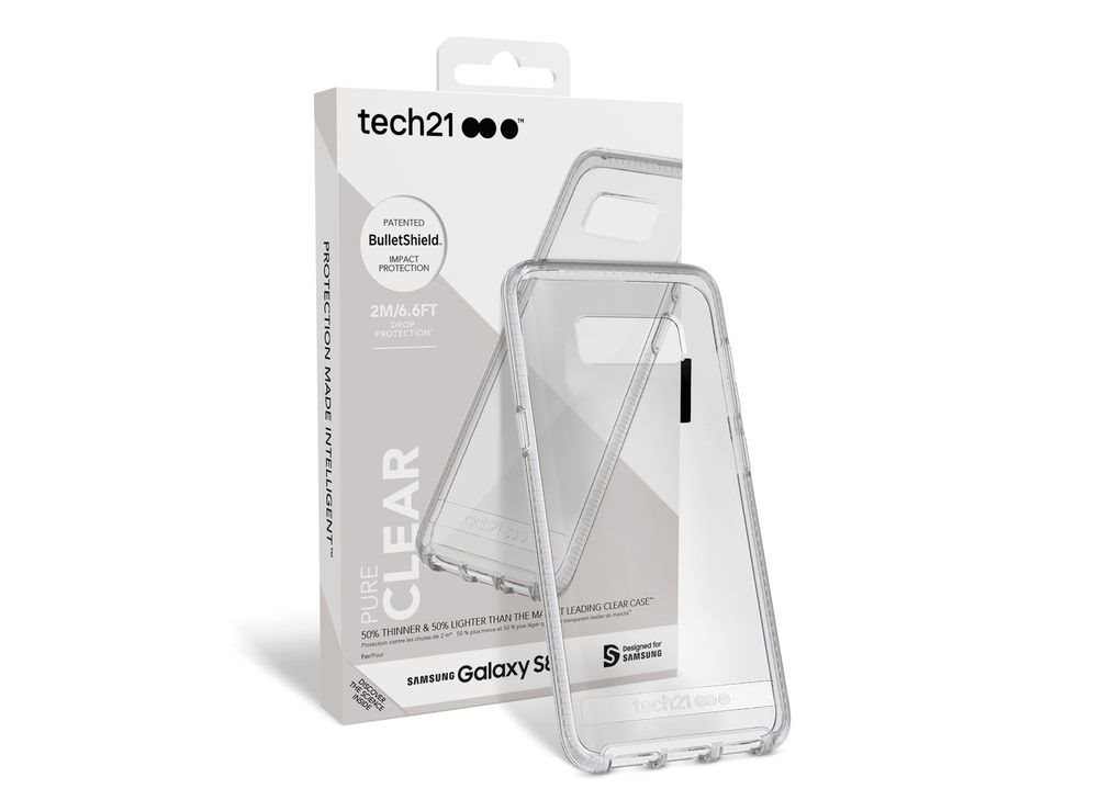  Zadní kryt Tech21 Pure Clear pro Samsung Galaxy S8 Plus - balení