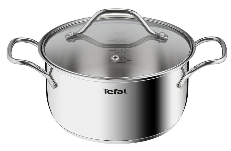 Tefal Kasserolle 20 cm mit Deckel Intuition B8644474