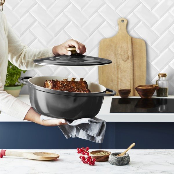 Oválný kastrol s poklicí Tefal Air E2558955
