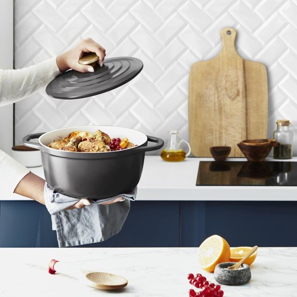 Oválný kastrol s poklicí Tefal Air E2554655