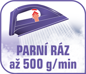Tefal - parní ráz 500 g/min