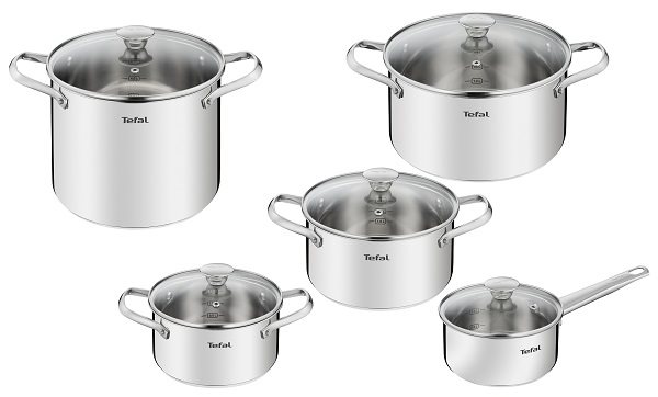 Sada nádobí Tefal sada nerez nádobí 10 ks Cook Eat B921SA55