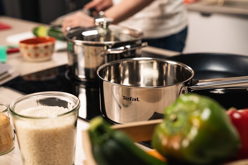 Sada nádobí Tefal sada nerez nádobí 10 ks Cook Eat B921SA55
