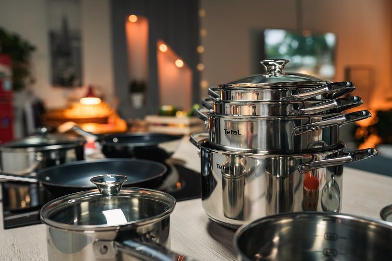 Sada nádobí Tefal sada nerez nádobí 10 ks Cook Eat B921SA55