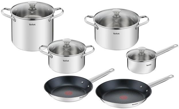 Sada nádobí Tefal sada nerez nádobí 10 ks Cook Eat B922SA55