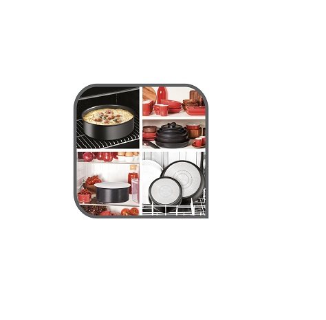 Tefal Set of 4 dishes Ingenio Black Stone L3998902