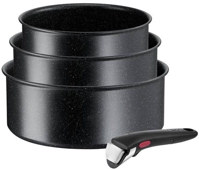 Tefal Set of 4 dishes Ingenio Black Stone L3998902