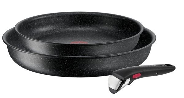 Tefal Pfannenset 24 cm und 28 cm mit abnehmbarem Griff 3 Stück Ingenio Black Stone L3999032 Tefal Pfannenset 24 cm und 28 cm mit abnehmbarem Griff 3 Stück Ingenio Black Stone L3999032