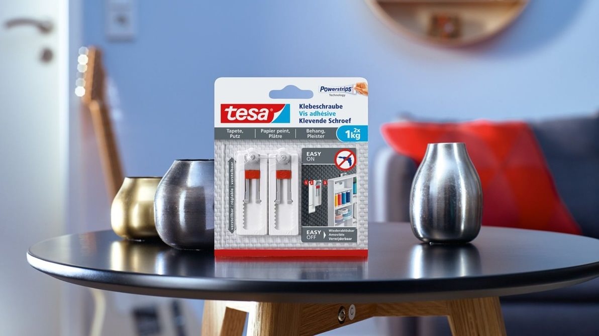 Tesa Nastavitelný nalepovací šroub na tapety a omítku 1kg