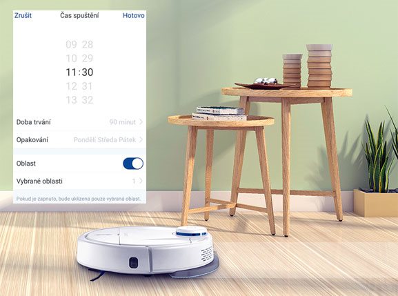TESLA RoboStar iQ500 Plánování úklidu