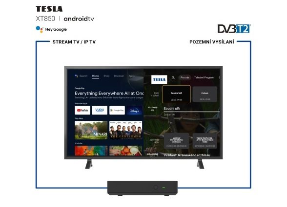 Multimediálne centrum TESLA MediaBox XT850 Android TV