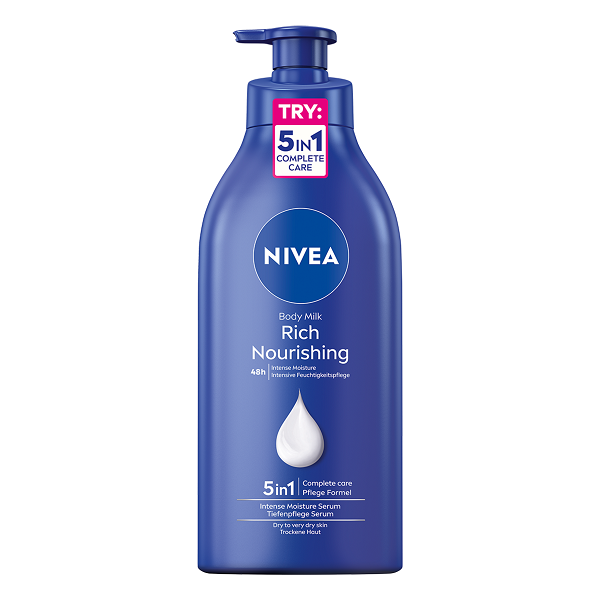 Telové mlieko NIVEA Body Milk Nourishing 625 ml 