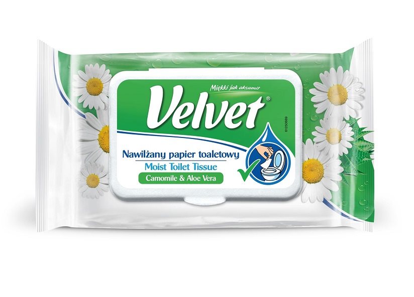 VELVET Camomile moist toilet paper (42 pcs) 