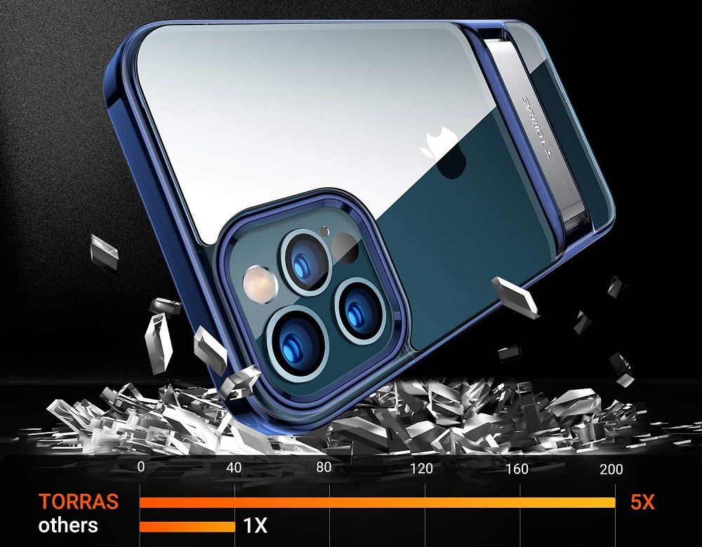 Puzdro na mobil Torras MoonClimber pre iPhone 12 Pro Max Clear Puzdro na mobil Torras MoonClimber pre iPhone 12 Pro Max Clear