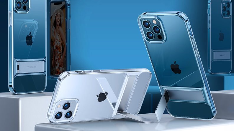Puzdro na mobil Torras MoonClimber pre iPhone 12/12 Pro Clear Puzdro na mobil Torras MoonClimber pre iPhone 12/12 Pro Clear