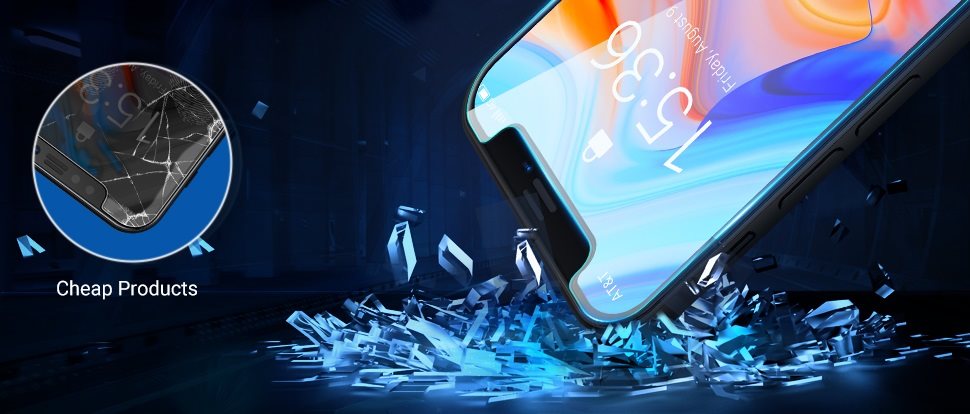 Schutzglas Torras Diamonds Clear Displayschutzfolie für iPhone 13 Pro max 6.7 Clear