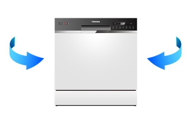 Myčka TOSHIBA DW-08T2EE(W)-CZ Myčka TOSHIBA DW-08T2EE(W)-CZ