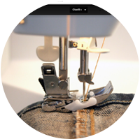 Toyota Super Jeans J17 Sewing Machine Prošije 12x přeložený šev