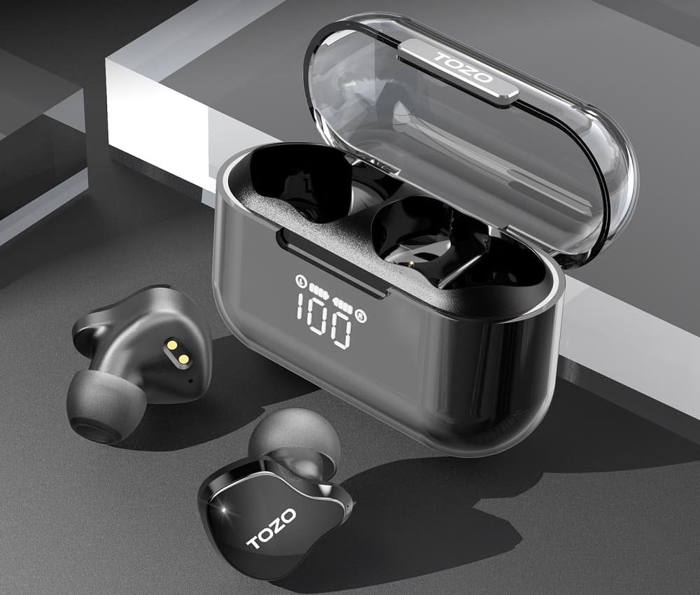Bezdrátová sluchátka TOZO Crystal Buds TWS 
