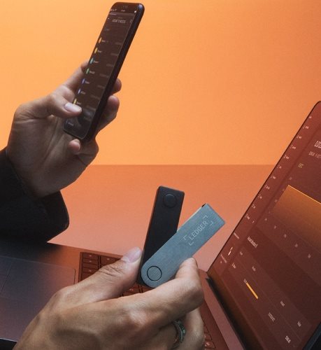 Ledger Nano X Blazing Orange Crypto Hardware Wallet