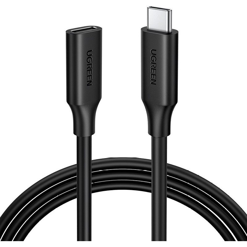 Ugreen USB-C/M to USB-C/F Gen2 5A Extension Cable 1m (Black)
