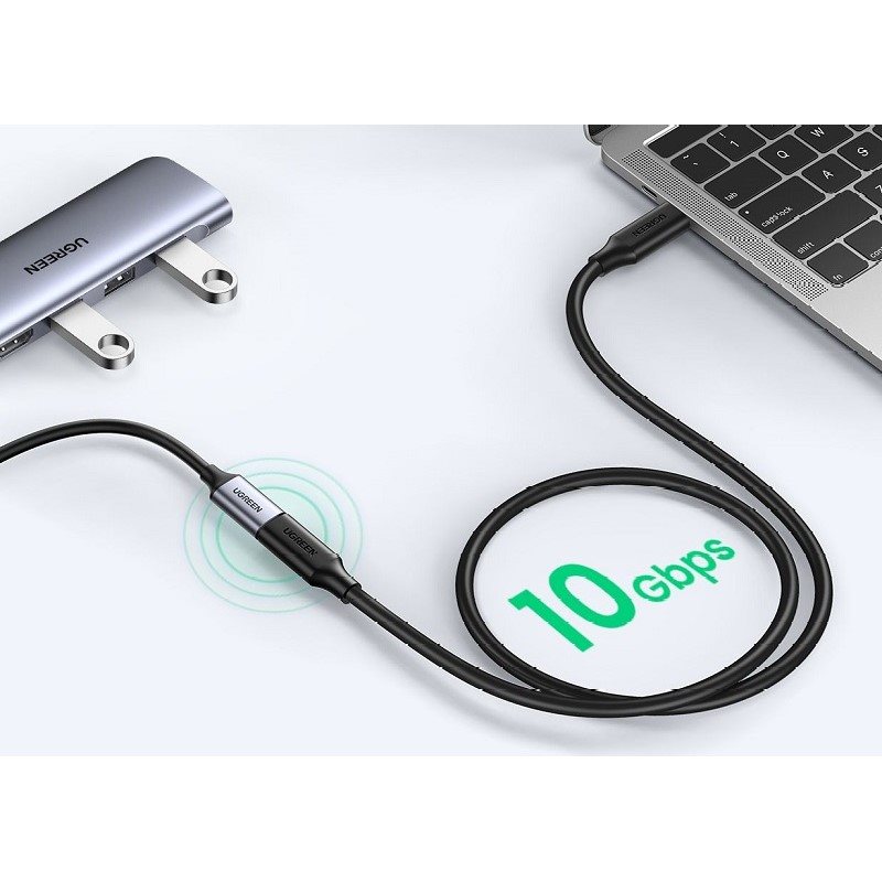 Ugreen USB-C/M to USB-C/F Gen2 5A Extension Cable 1m (Black) Ugreen USB-C/M to USB-C/F Gen2 5A Extension Cable 1m (Black)