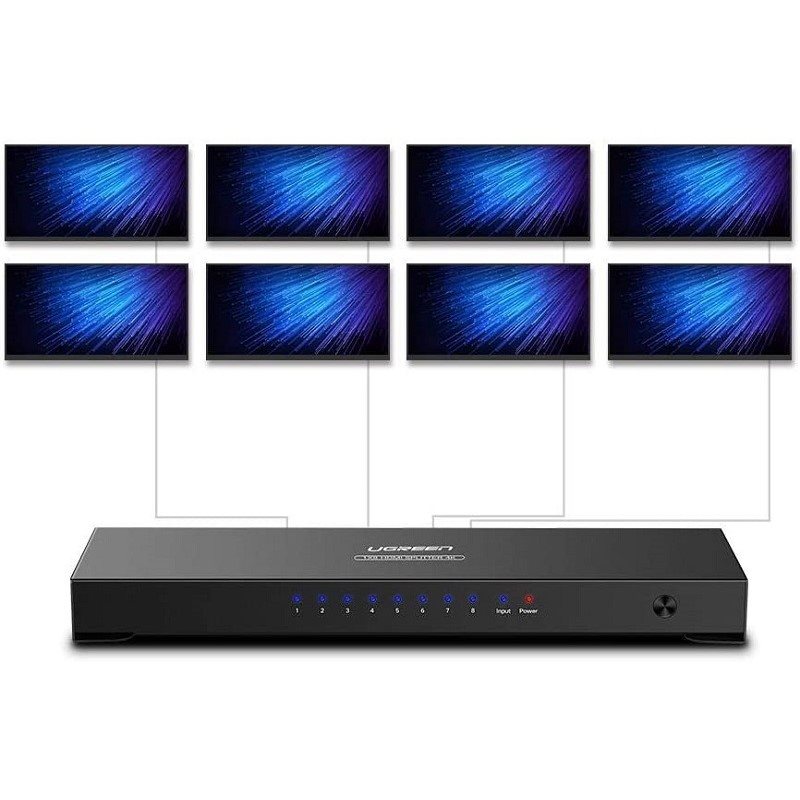 Ugreen 1x8 HDMI Amplifier Splitter (Black) Ugreen 1x8 HDMI Amplifier Splitter (Black)