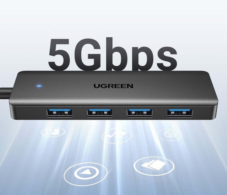 Replikátor portov Ugreen USB 3.2 Gen 1 A 4 Ports HUB