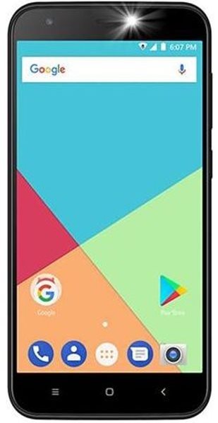 The front of the UleFone S7 Dual SIM Black phone