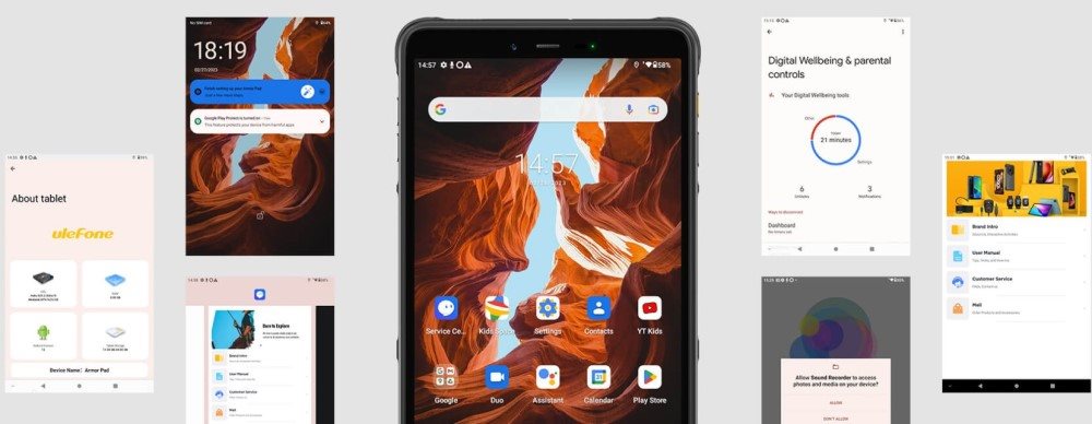 Tablet UleFone Armor Pad (NFC)4GB/64GB Black