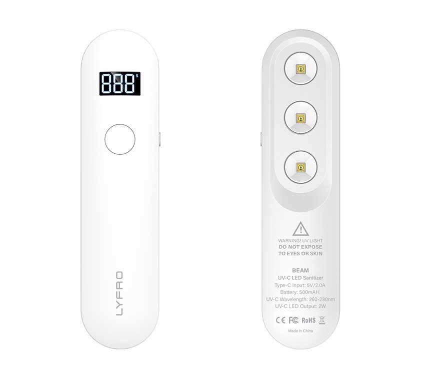 Kapesní sterilizátor UNIQ Lyfro Beam UVC LED Kapesní sterilizátor UNIQ Lyfro Beam UVC LED
