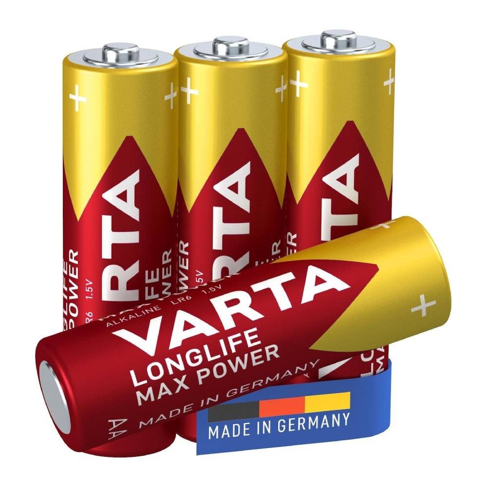 Einwegbatterie VARTA Alkalibatterie Longlife Max Power AA