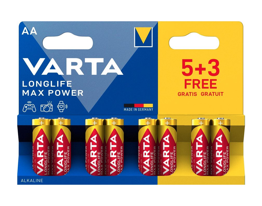Tužková baterka VARTA Longlife Max Power AAA