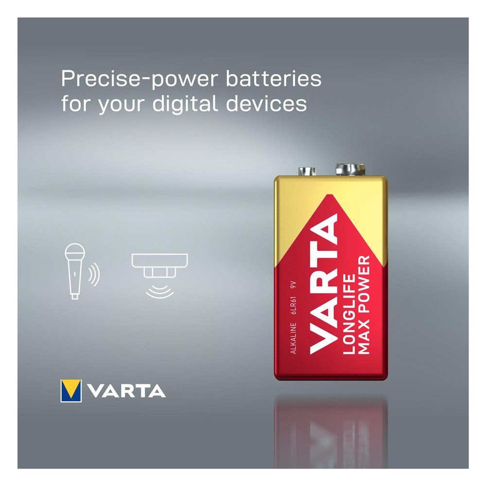 VARTA Longlife Max Power 9V Einwegbatterien