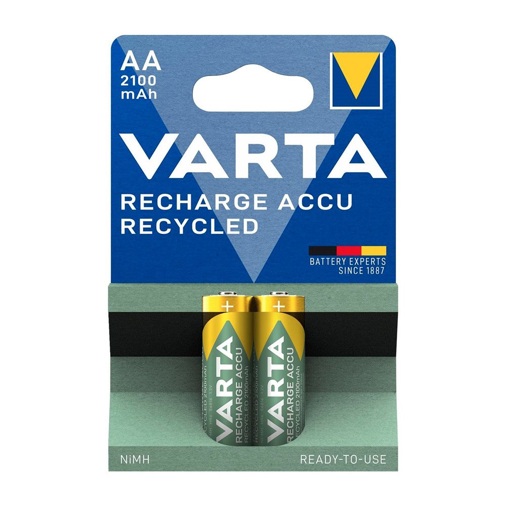 Batéria nabíjacia VARTA Recharge Accu Recycled AA 2 100 mAh