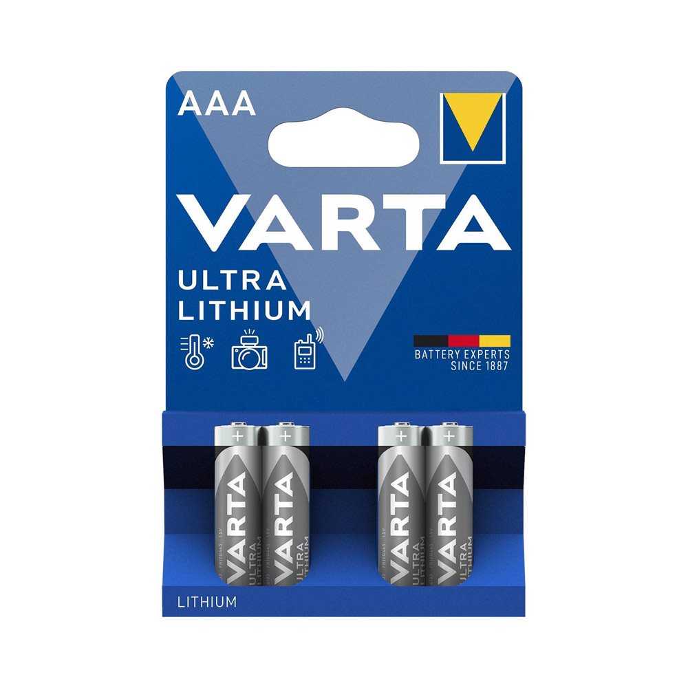 Tužková baterka VARTA Ultra Lithium AAA