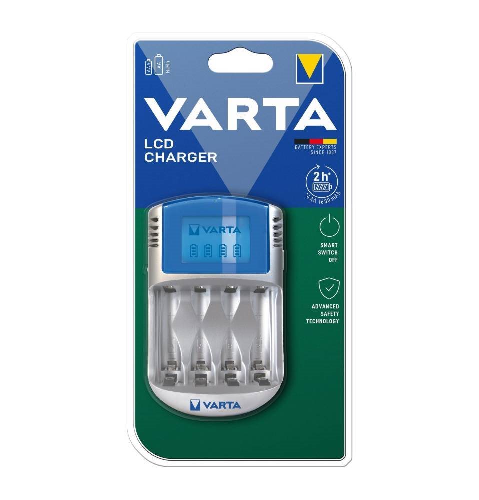 Ladegerät und Ersatzbatterien VARTA LCD-Ladegerät
