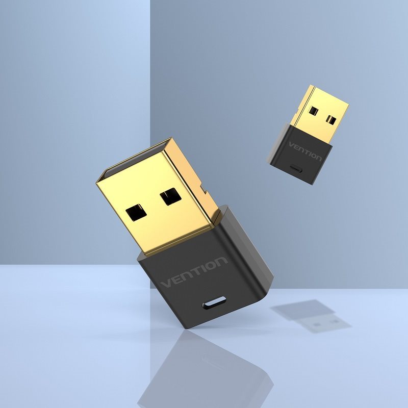 Bluetooth Adapter Vention USB Bluetooth 5.0 Adapter Black Mini Type External Bluetooth Adapter Vention USB Bluetooth 5.0 Adapter Black Mini Type External