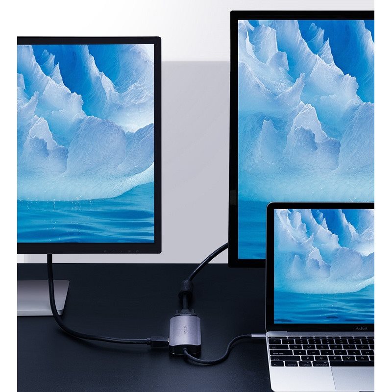 Vention USB-C to HDMI / VGA / USB 3.0 x 3 / PD Docking Station 0.15M Gray Aluminum Vention USB-C to HDMI / VGA / USB 3.0 x 3 / PD Docking Station 0.15M Gray Aluminum