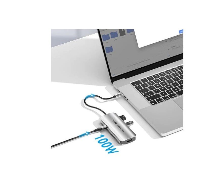 Vention USB-C to HDMI/USB 3.0 x3/PD Docking Station 0.15M Gray Aluminum Alloy Type Vention USB-C to HDMI/USB 3.0 x3/PD Docking Station 0.15M Gray Aluminum Alloy Type