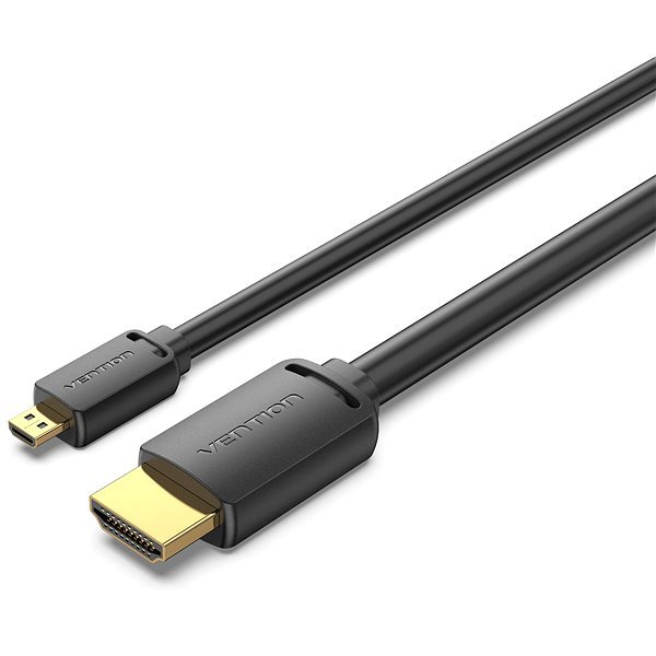 Vention HDMI-D Stecker auf HDMI-A Stecker 4K HD Kabel 3m Schwarz