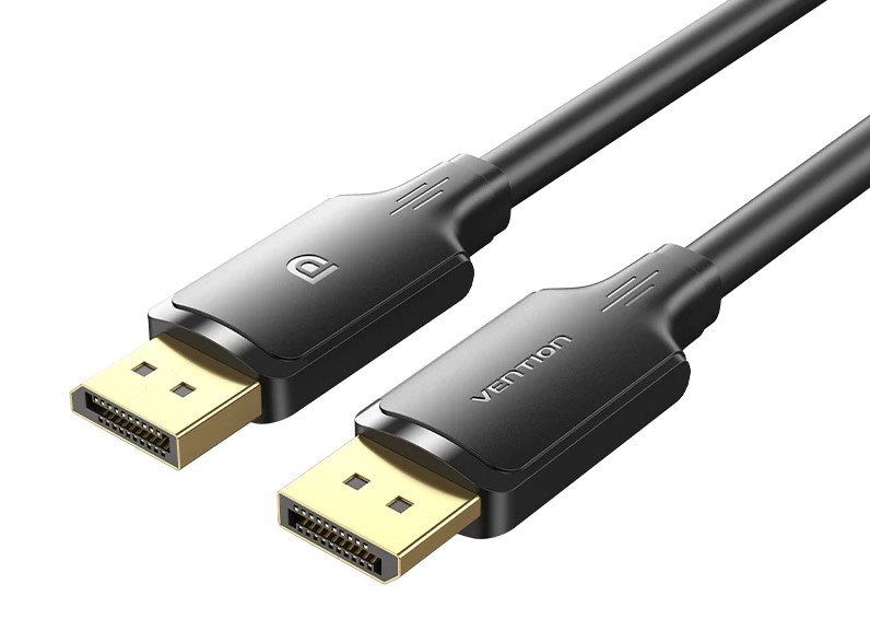Video kábel Vention DisplayPort Male to Male 4K HD Cable 10M Black